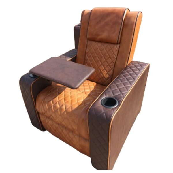 Single seat home theatre Recliners (Brown with Black)