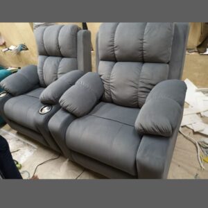 Single seat home theatre recliner (Mid Grey)