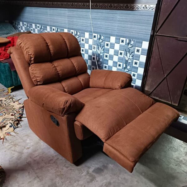 Single seat home theatre recliner (Brown Rust)