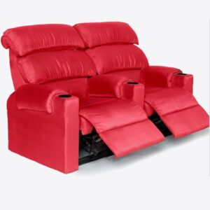 2 seater home theatre recliner (Valentine Red)