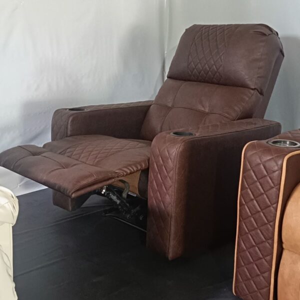 Single seat home theatre recliner (Medium Taupe)